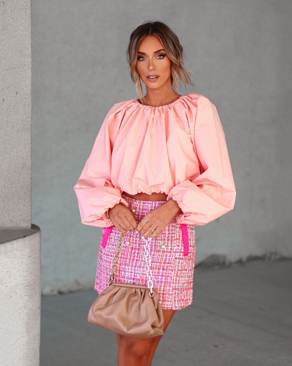 Lilianna Cotton Puff Sleeve Top sold by Vici