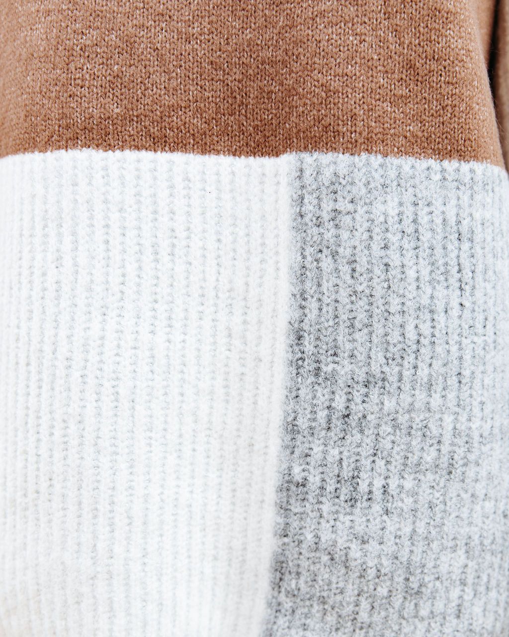 Williamsburg Mock Neck Colorblock Knit Sweater - FINAL SALE sold by Vici product image thumbnail 4