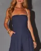 Sharon Strapless Pleated Jumpsuit sold by Vici