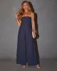Sharon Strapless Pleated Jumpsuit sold by Vici