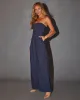 Sharon Strapless Pleated Jumpsuit sold by Vici