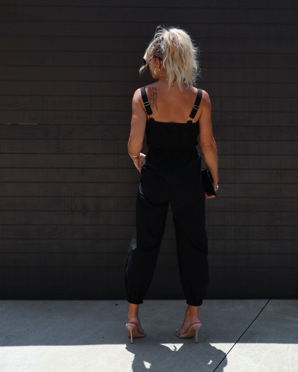 Rosette Cotton Tie Waist Jumpsuit sold by Vici product image thumbnail 3