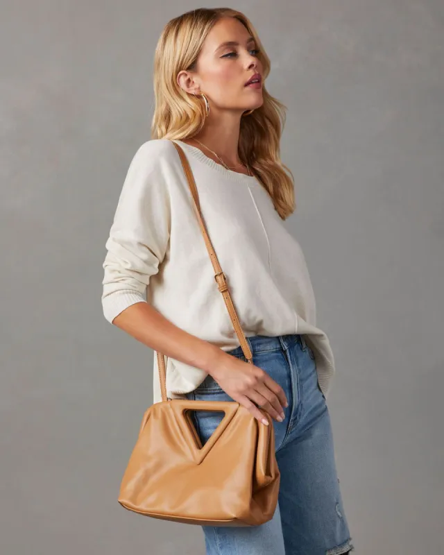Sofee Triangle Handle Bag - Camel - SALE sold by Vici