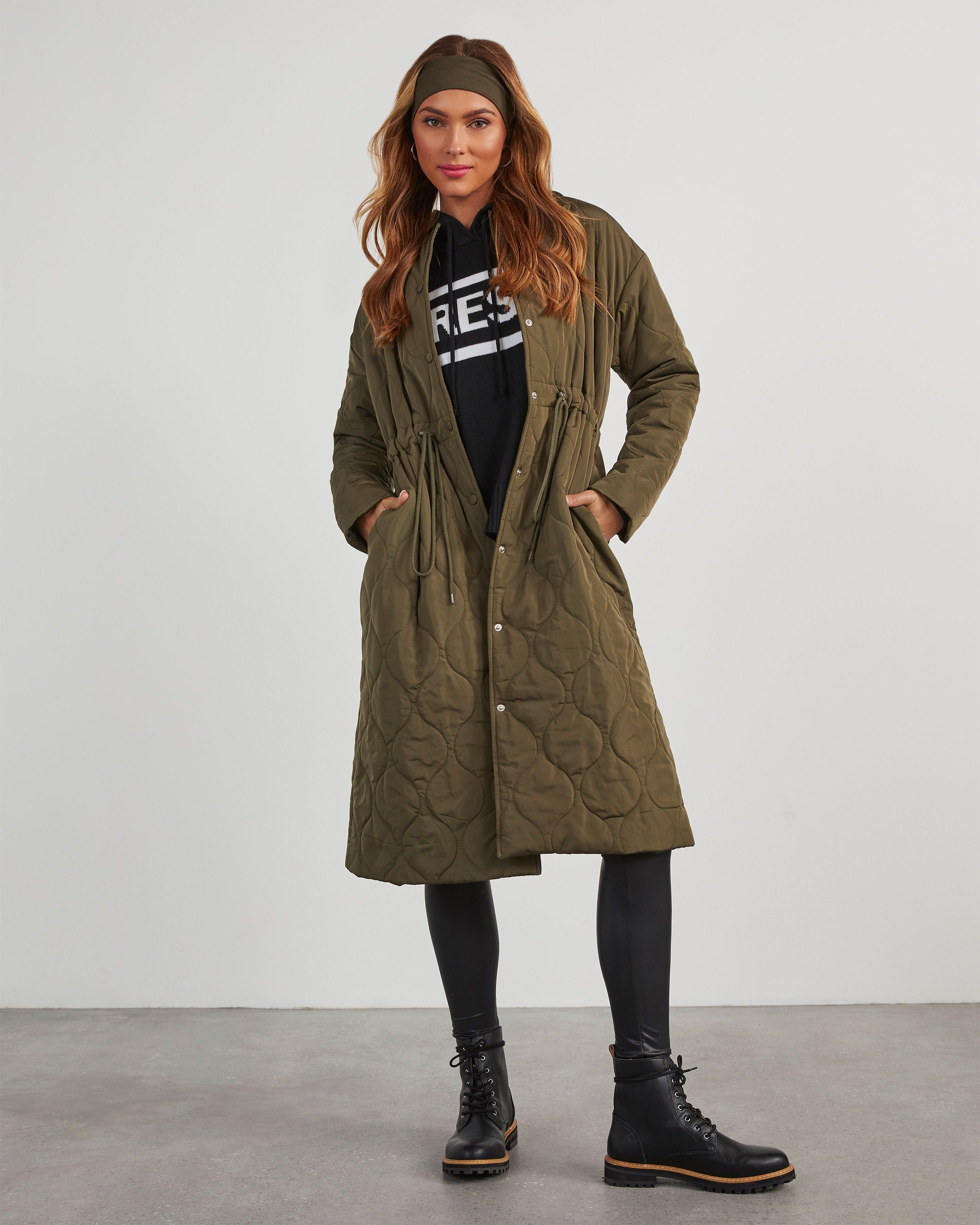 Emory Longline Quilted Coat sold by Vici product image thumbnail 3