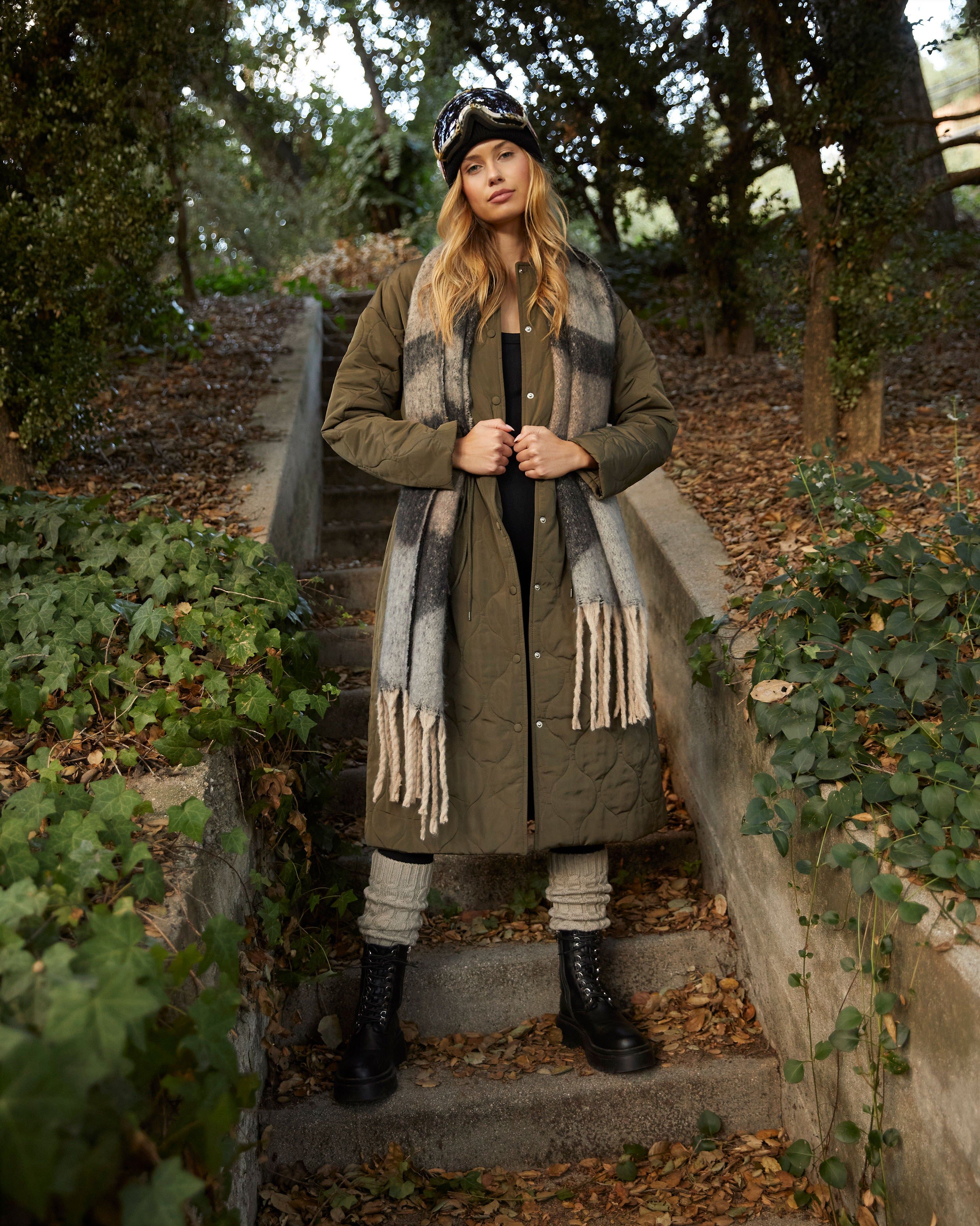 Emory Longline Quilted Coat sold by Vici