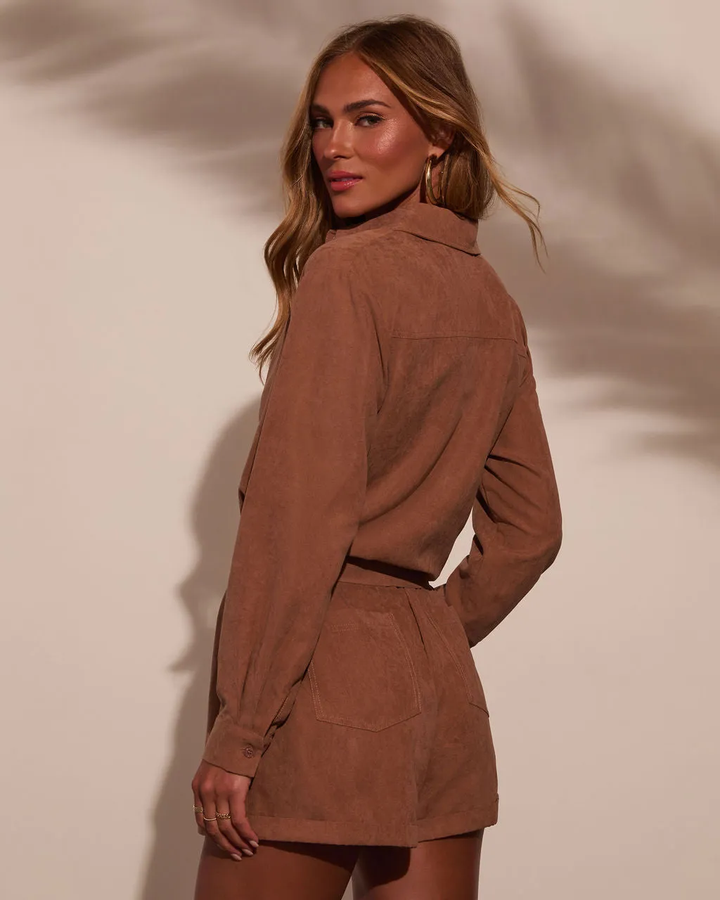 Count Me In Waist Tie Romper sold by Vici product image thumbnail 4