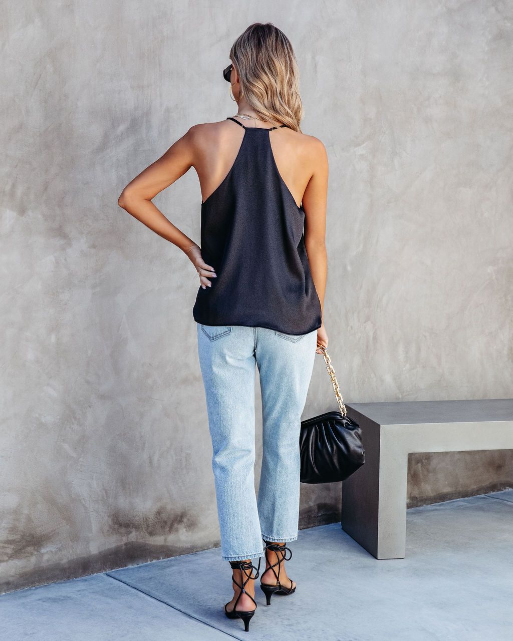 Zaye Satin Tank sold by Vici product image thumbnail 2