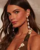 Dreamy Gem Pearl Drop Earrings sold by Vici