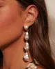 Dreamy Gem Pearl Drop Earrings sold by Vici