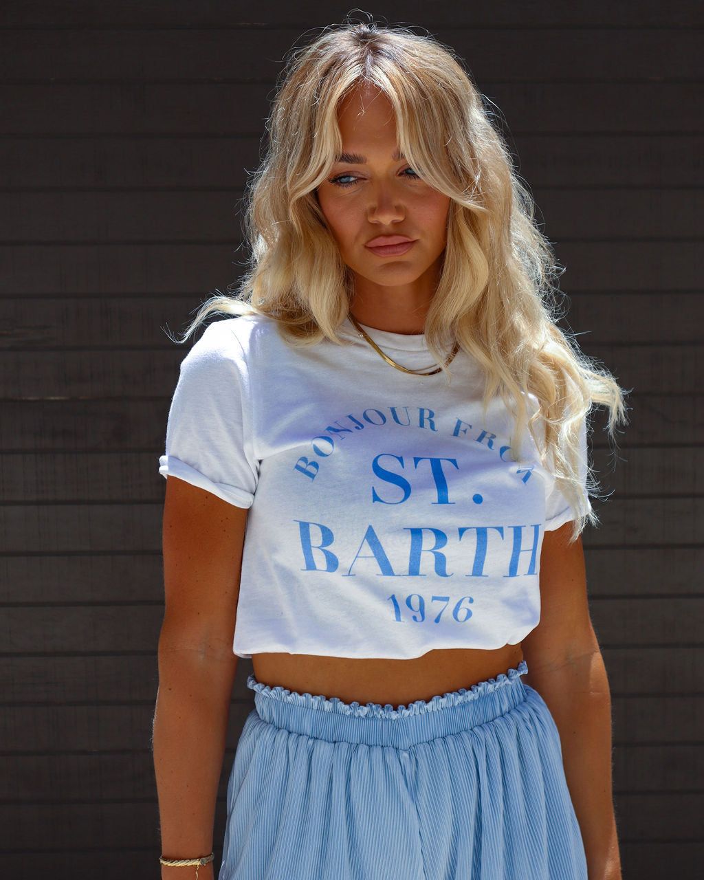 St. Barth Cotton Tee - FINAL SALE sold by Vici product image thumbnail 2