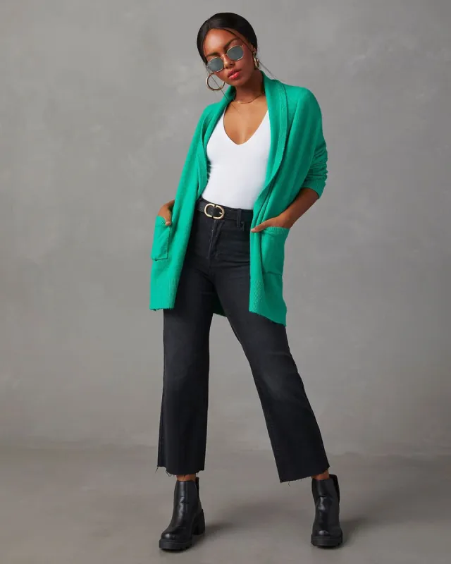 Darleen Oversized Cardigan - Kelly Green - SALE sold by Vici