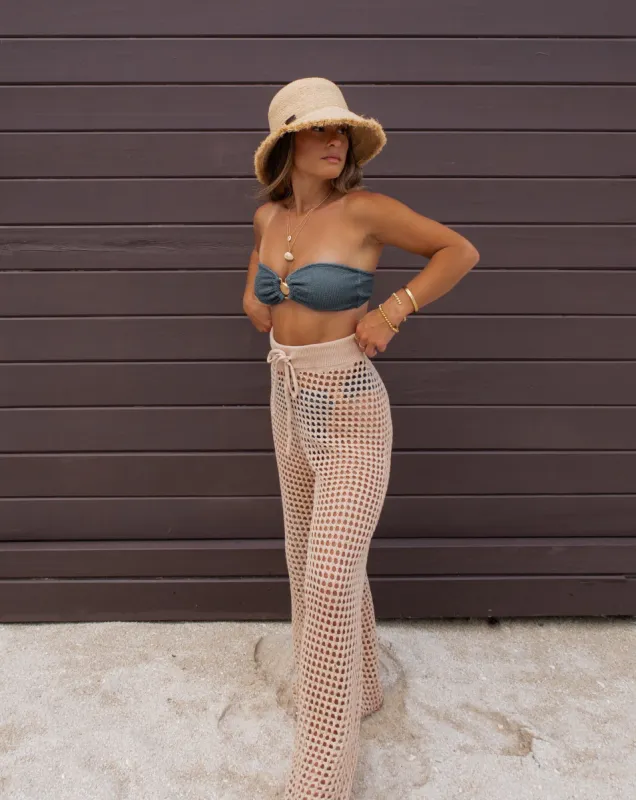 Sayulita Dreaming Crochet Drawstring Pants sold by Vici
