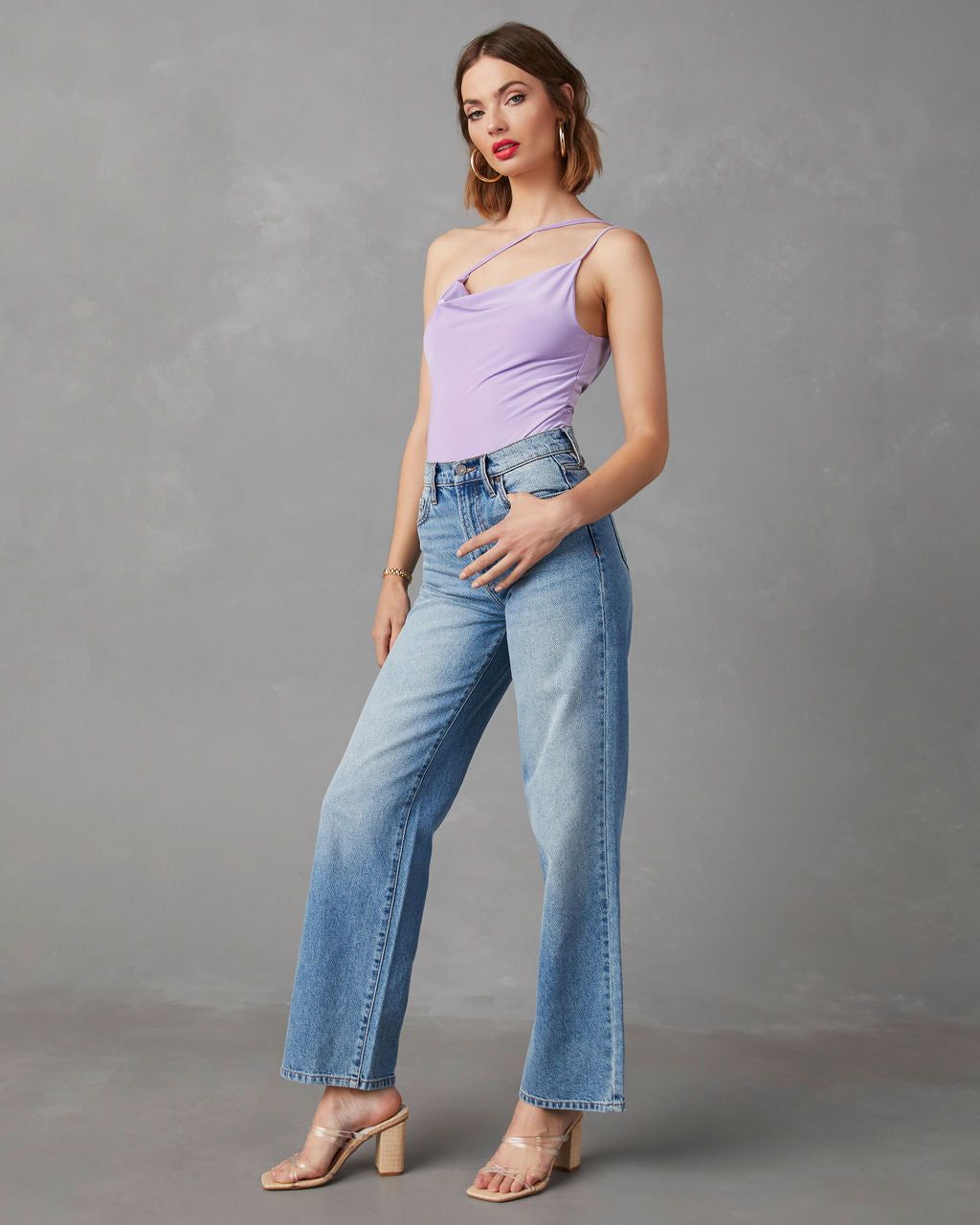 Celestini One Shoulder Bodysuit sold by Vici product image thumbnail 4