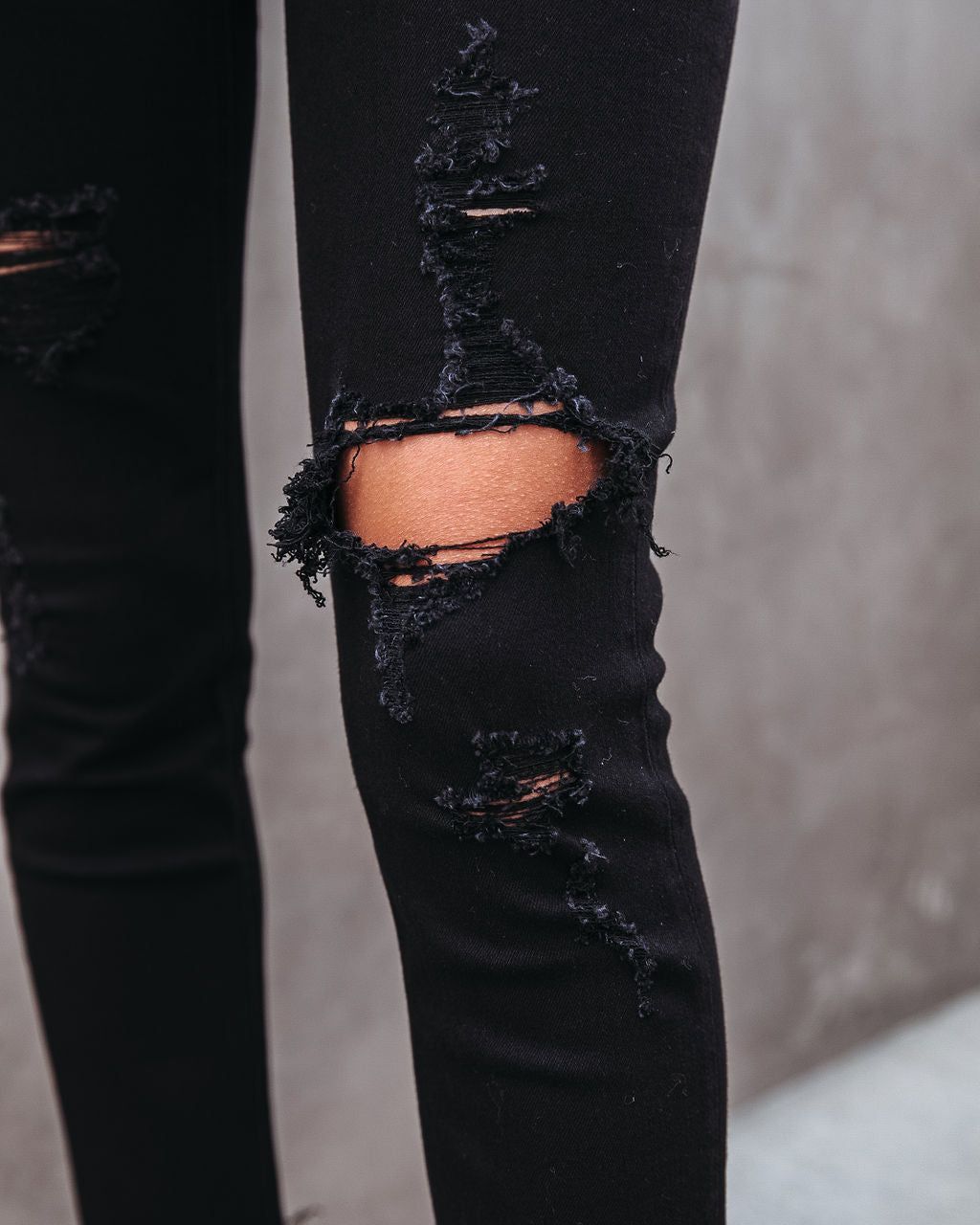Bobbi High Rise Distressed Straight Leg Denim - FINAL SALE sold by Vici product image thumbnail 4
