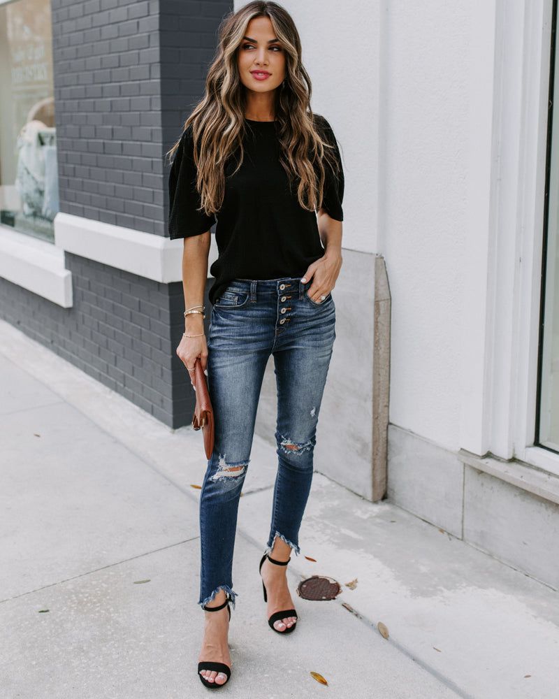 Clarice Statement Sleeve Textured Top sold by Vici product image thumbnail 3