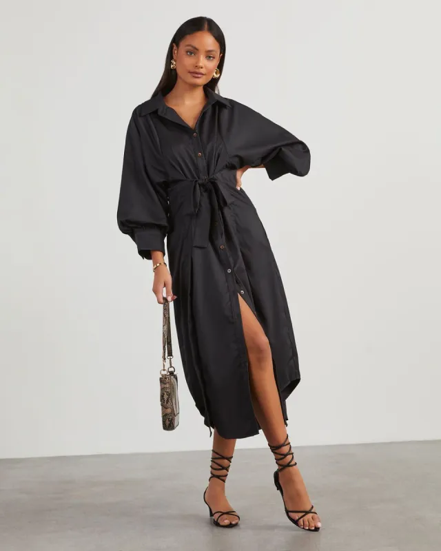 Skai Midi Shirt Dress sold by Vici