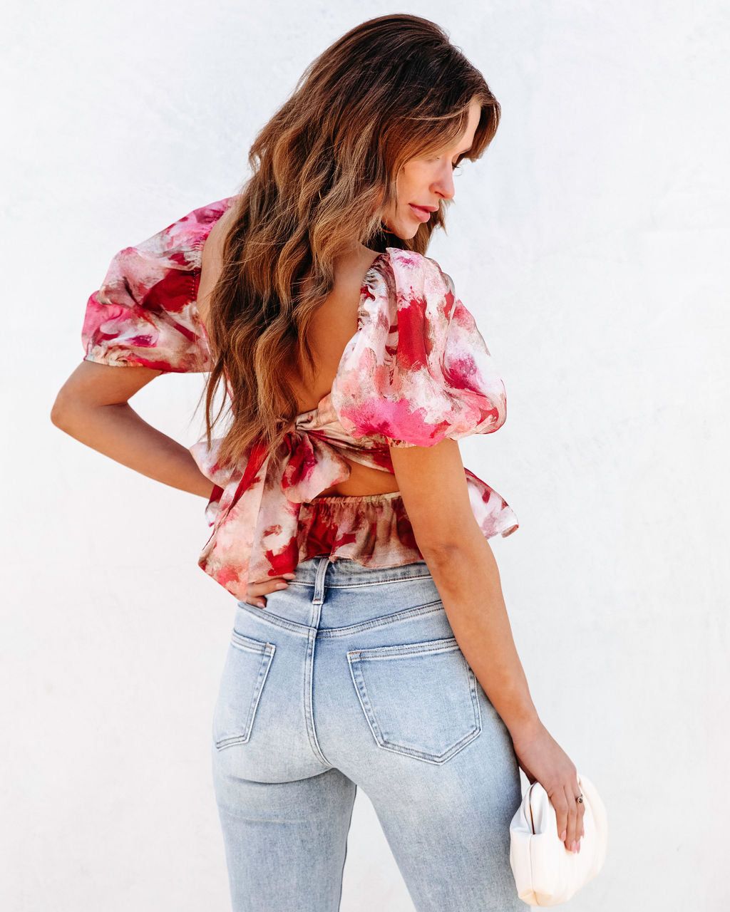 Palace Queen Puff Sleeve Peplum Corset Top sold by Vici product image thumbnail 4