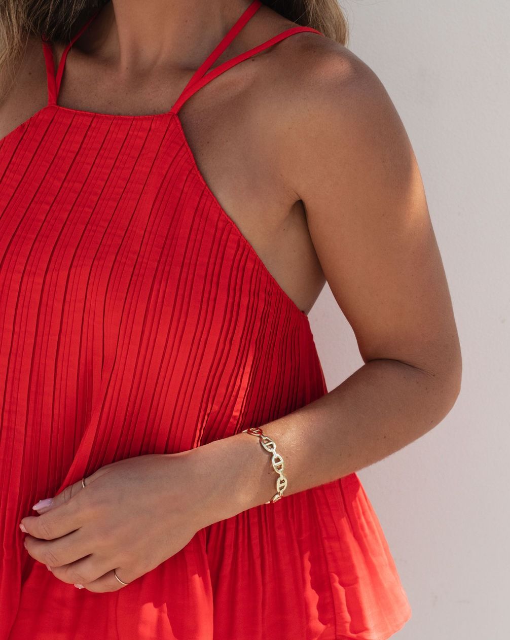 Scarletta Pleated Skort - Red - FINAL SALE sold by Vici product image thumbnail 2