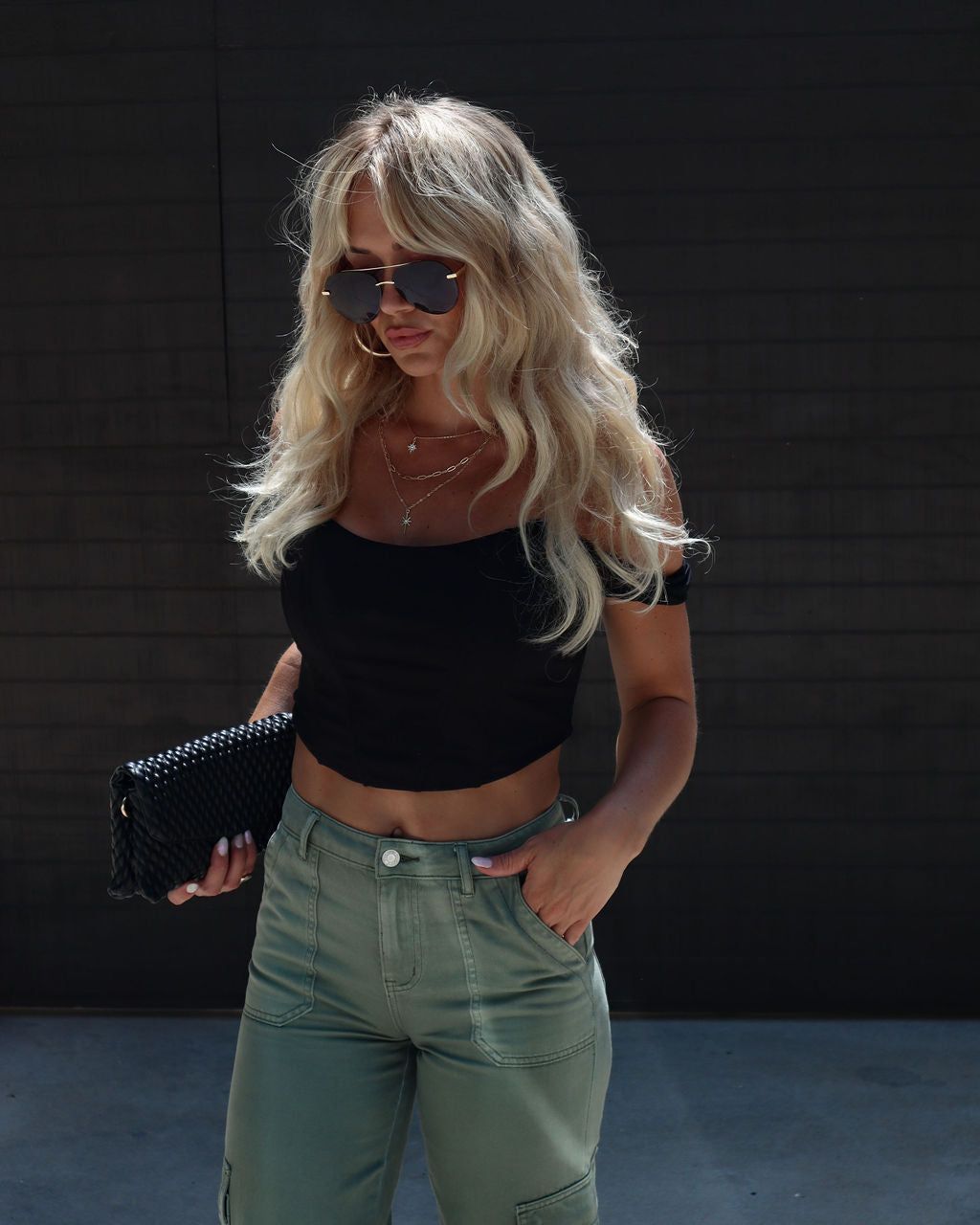 Caledonia Corset Crop Top - Black - SALE sold by Vici product image thumbnail 6