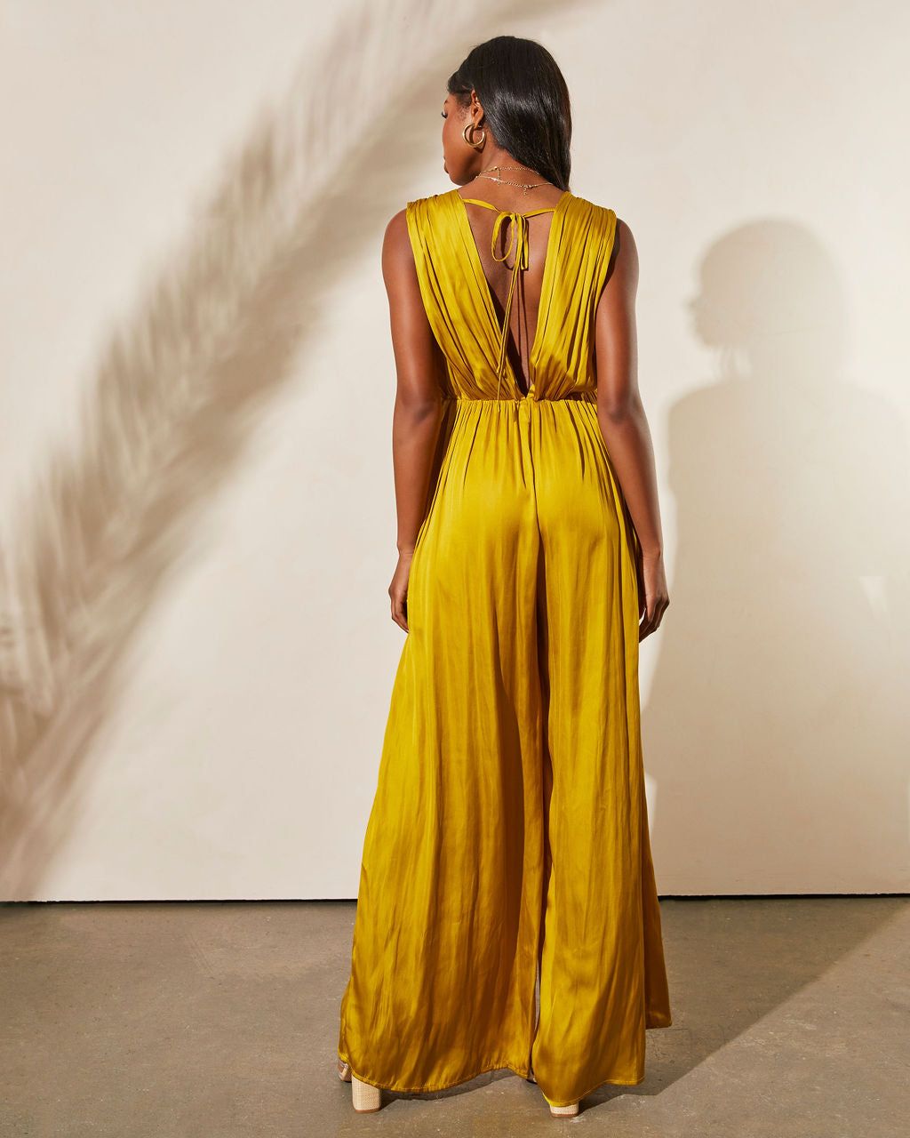 Nicoletta Satin Pocketed Jumpsuit sold by Vici product image thumbnail 2