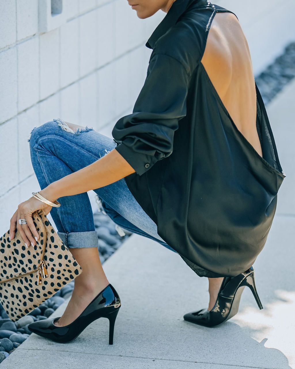 Lavish Patent Leather Pumps - Black - FINAL SALE sold by Vici product image thumbnail 11