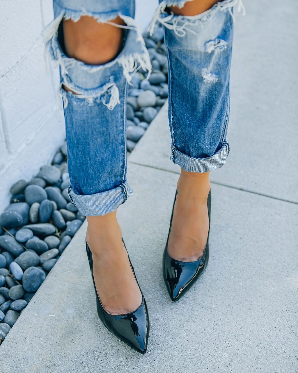 Lavish Patent Leather Pumps - Black - FINAL SALE sold by Vici product image thumbnail 5