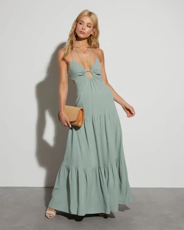 Frankie Tie Back Maxi Dress sold by Vici