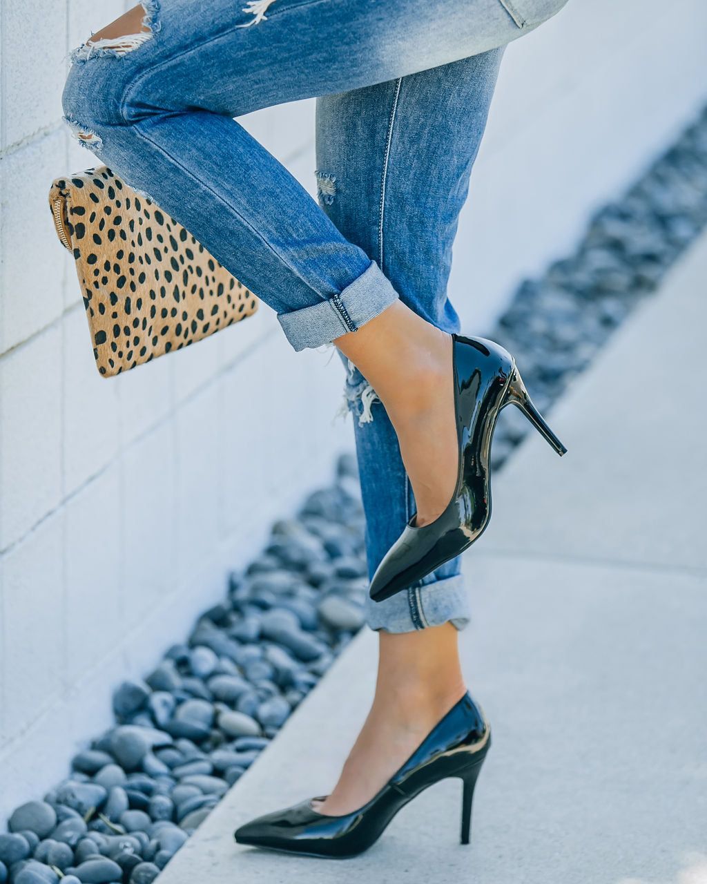 Lavish Patent Leather Pumps - Black - FINAL SALE sold by Vici product image thumbnail 2