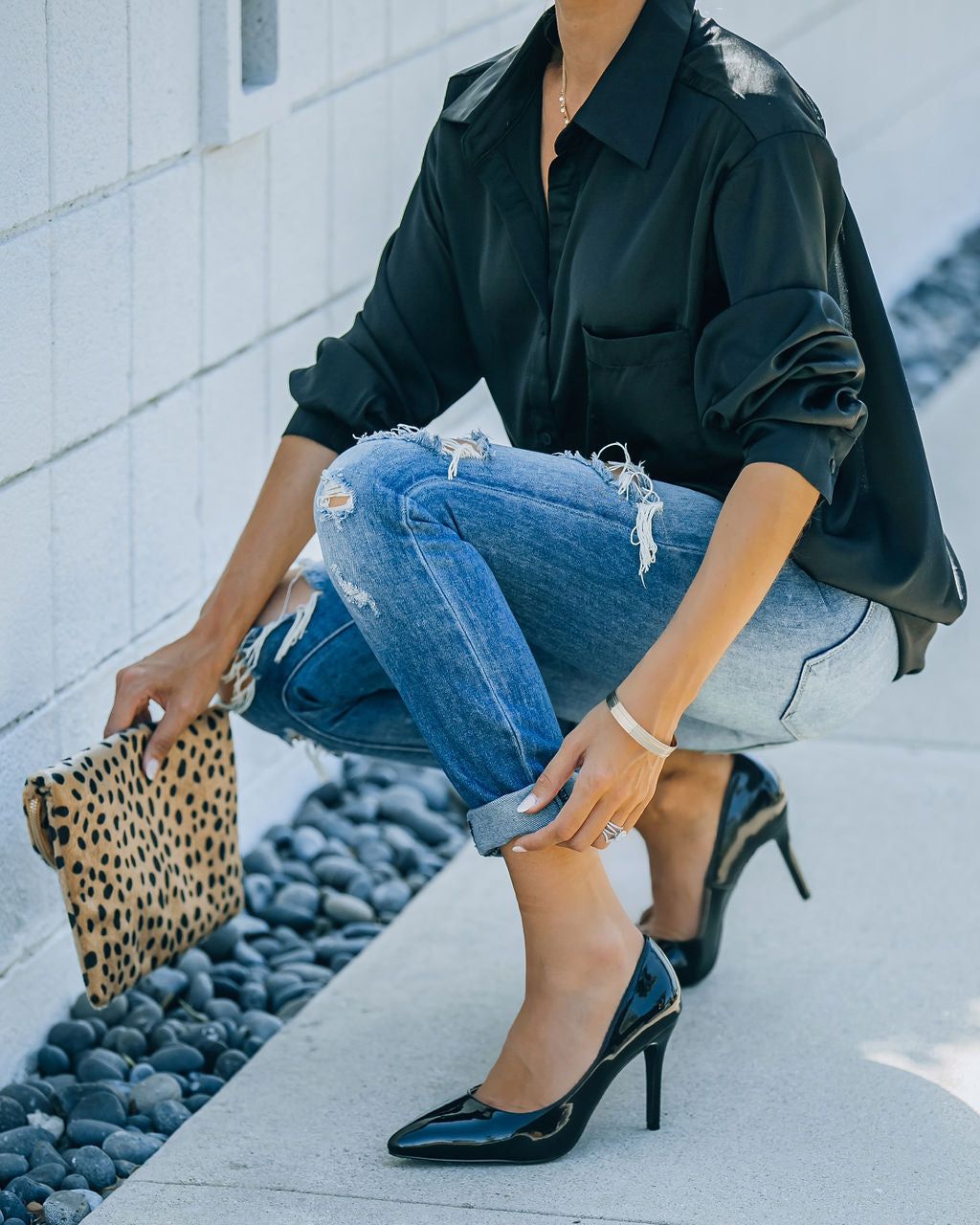 Lavish Patent Leather Pumps - Black - FINAL SALE sold by Vici product image thumbnail 4