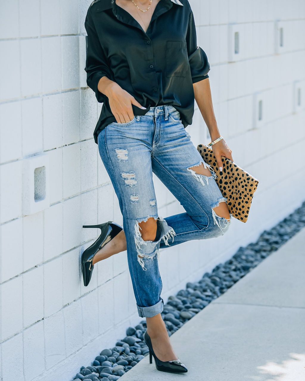 Lavish Patent Leather Pumps - Black - FINAL SALE sold by Vici product image thumbnail 8