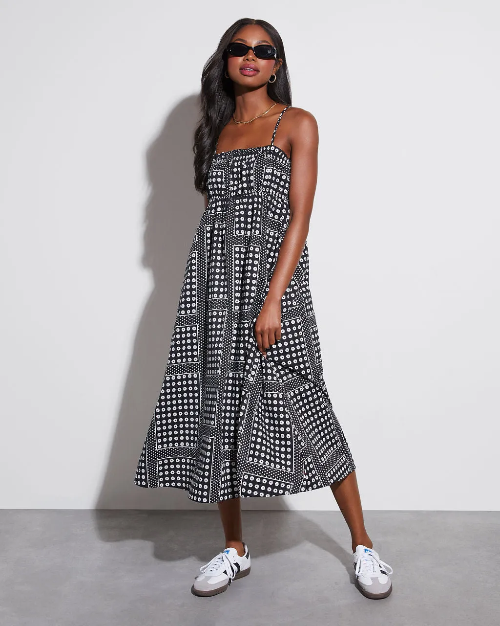 Coraine Cotton Printed Midi Dress sold by Vici