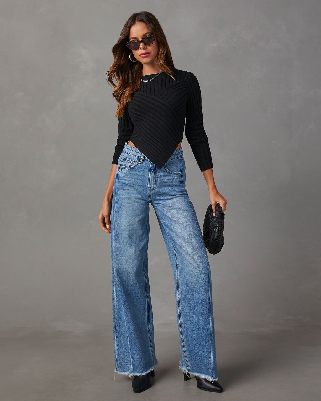 Marcia Cropped Sweater - Black sold by Vici product image thumbnail 6