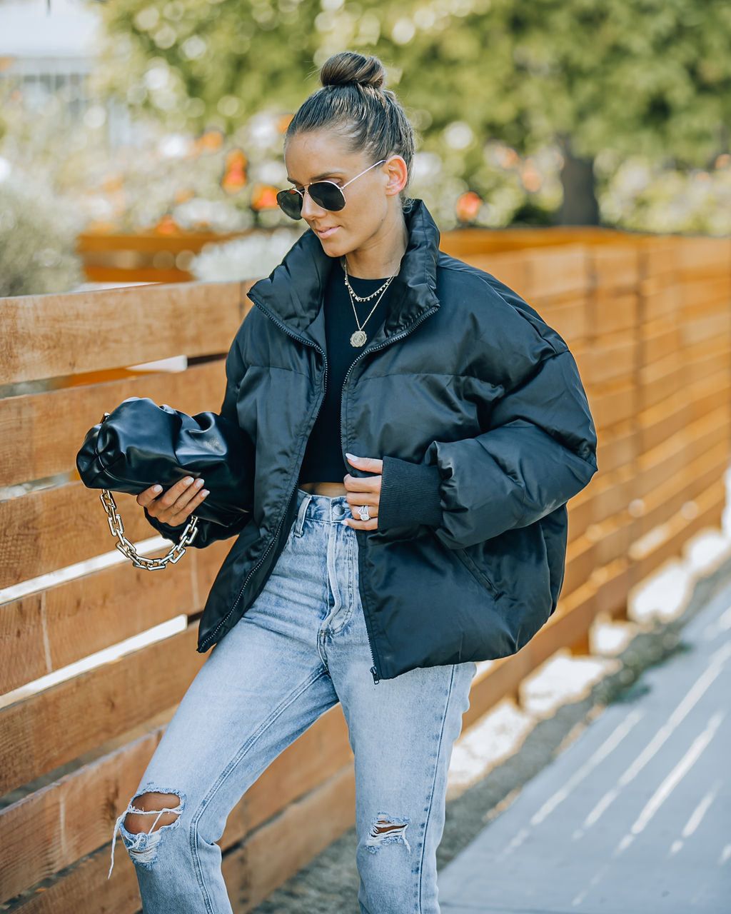 Alina Pocketed Puffer Jacket sold by Vici product image thumbnail 3