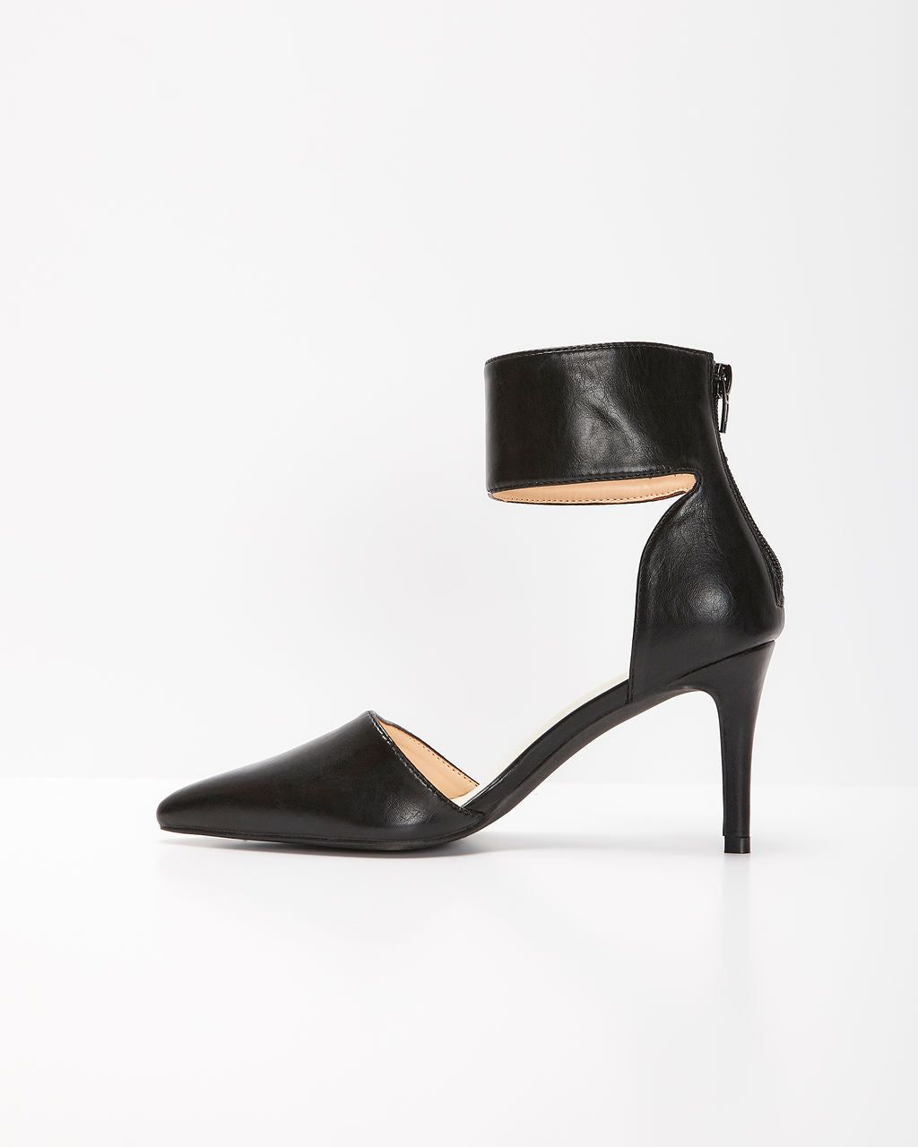 Cardosa Ankle Strap Pumps - Black sold by Vici