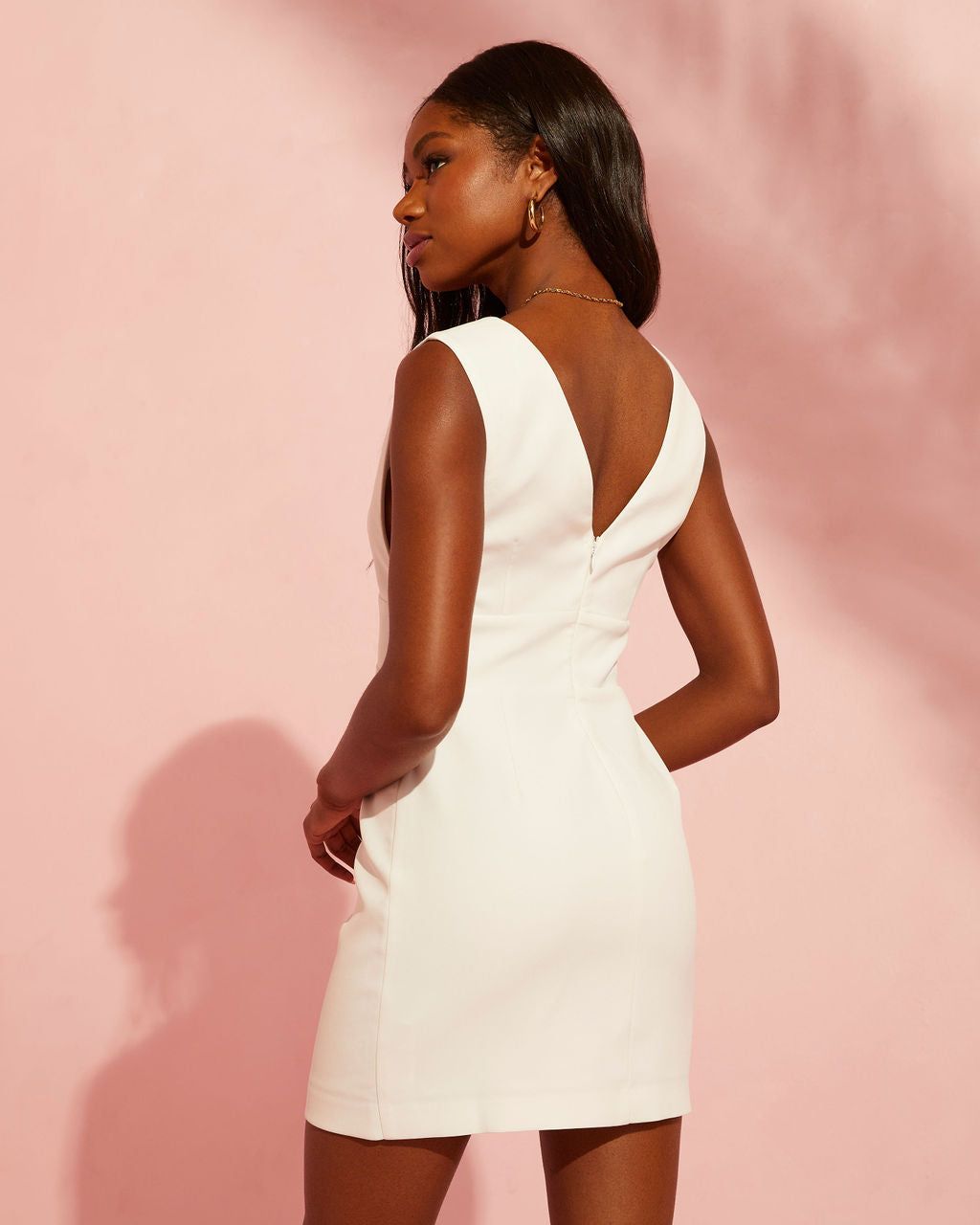 Margo Cutout Mini Dress - White - SALE sold by Vici product image thumbnail 2