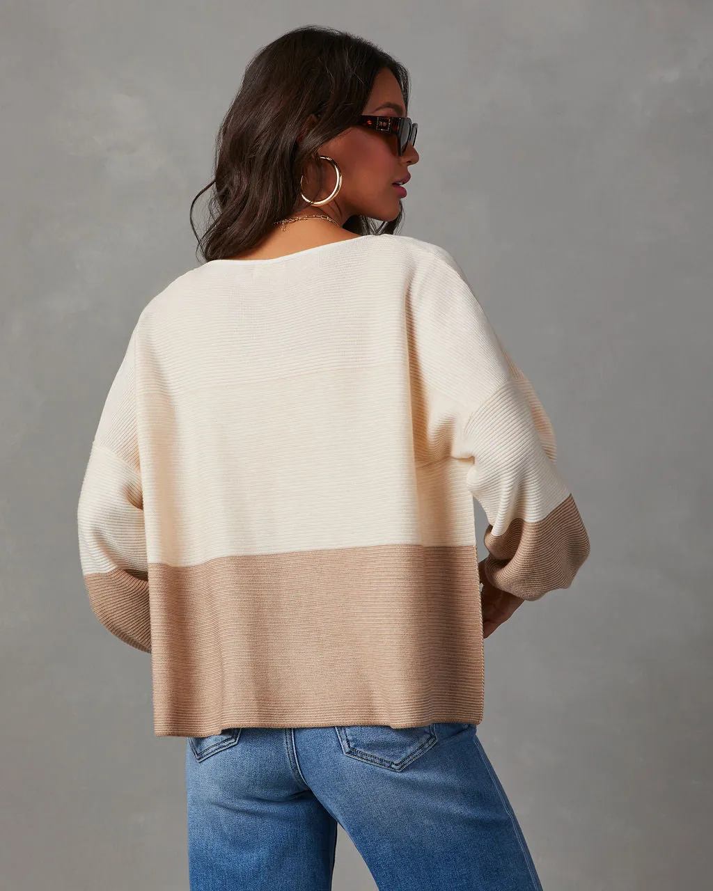 Sweet As Chai Colorblock Sweater sold by Vici product image thumbnail 4
