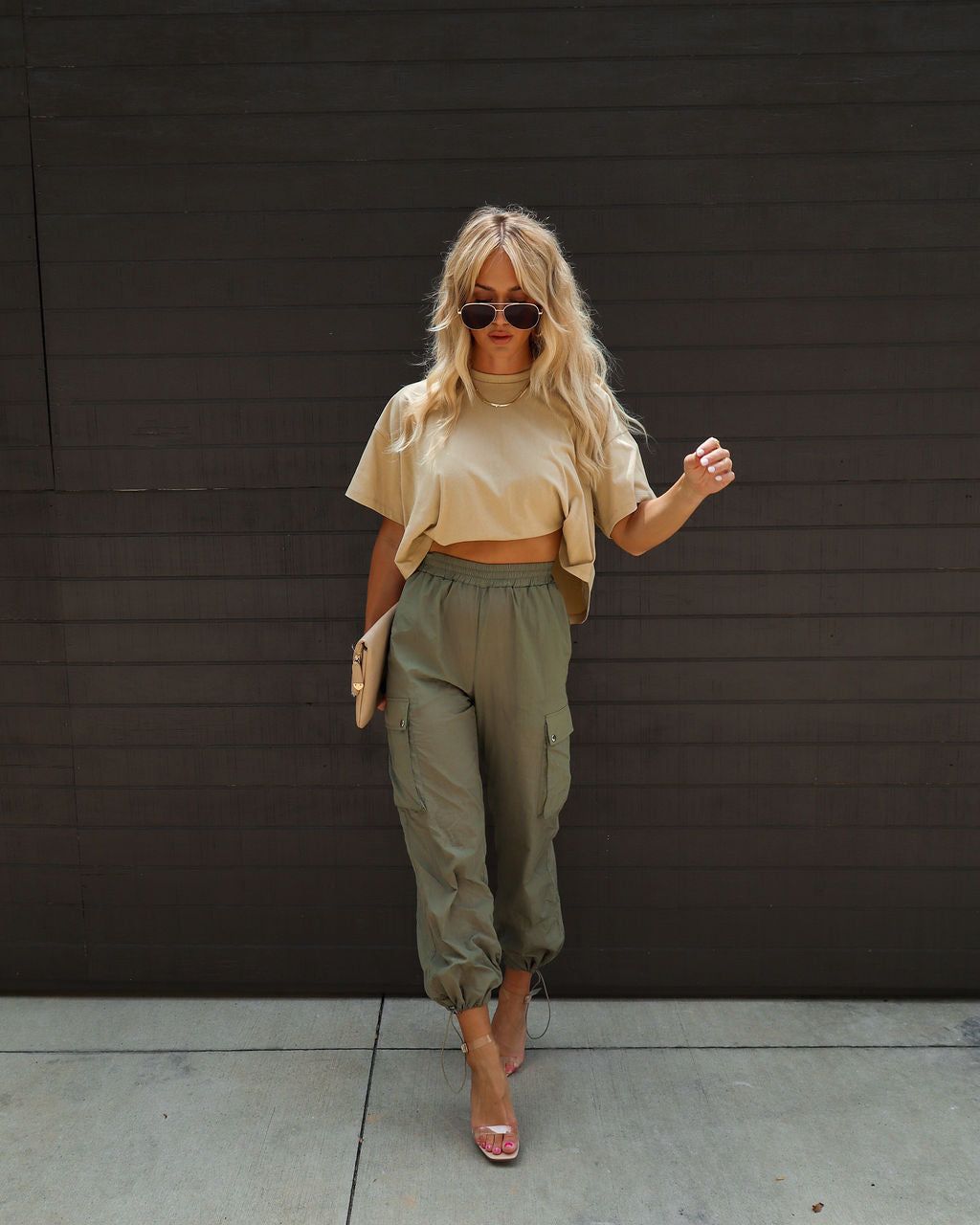 Jackson Cotton Tee - Latte - SALE sold by Vici product image thumbnail 7