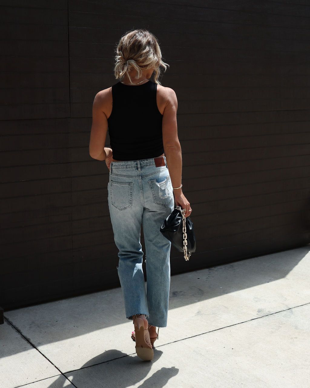 Rory Ruched Tank - Black - FINAL SALE sold by Vici product image thumbnail 4