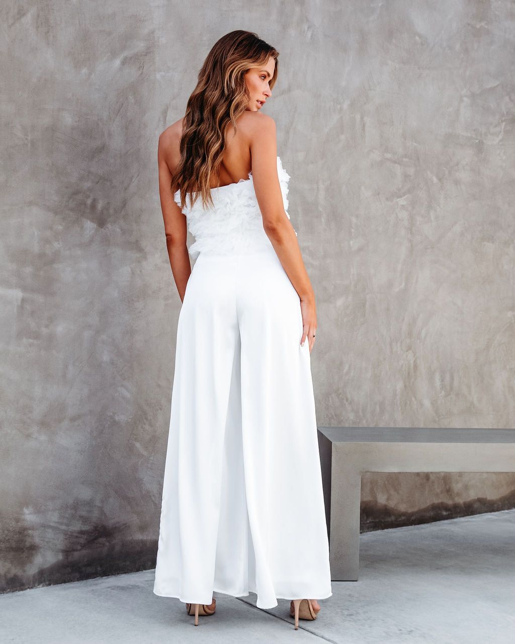 Gisella Strapless Tulle Top - White - FINAL SALE sold by Vici product image thumbnail 5