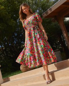 Willa Floral Midi Dress sold by Vici