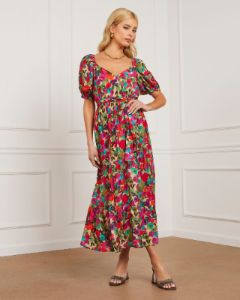 Willa Floral Midi Dress sold by Vici