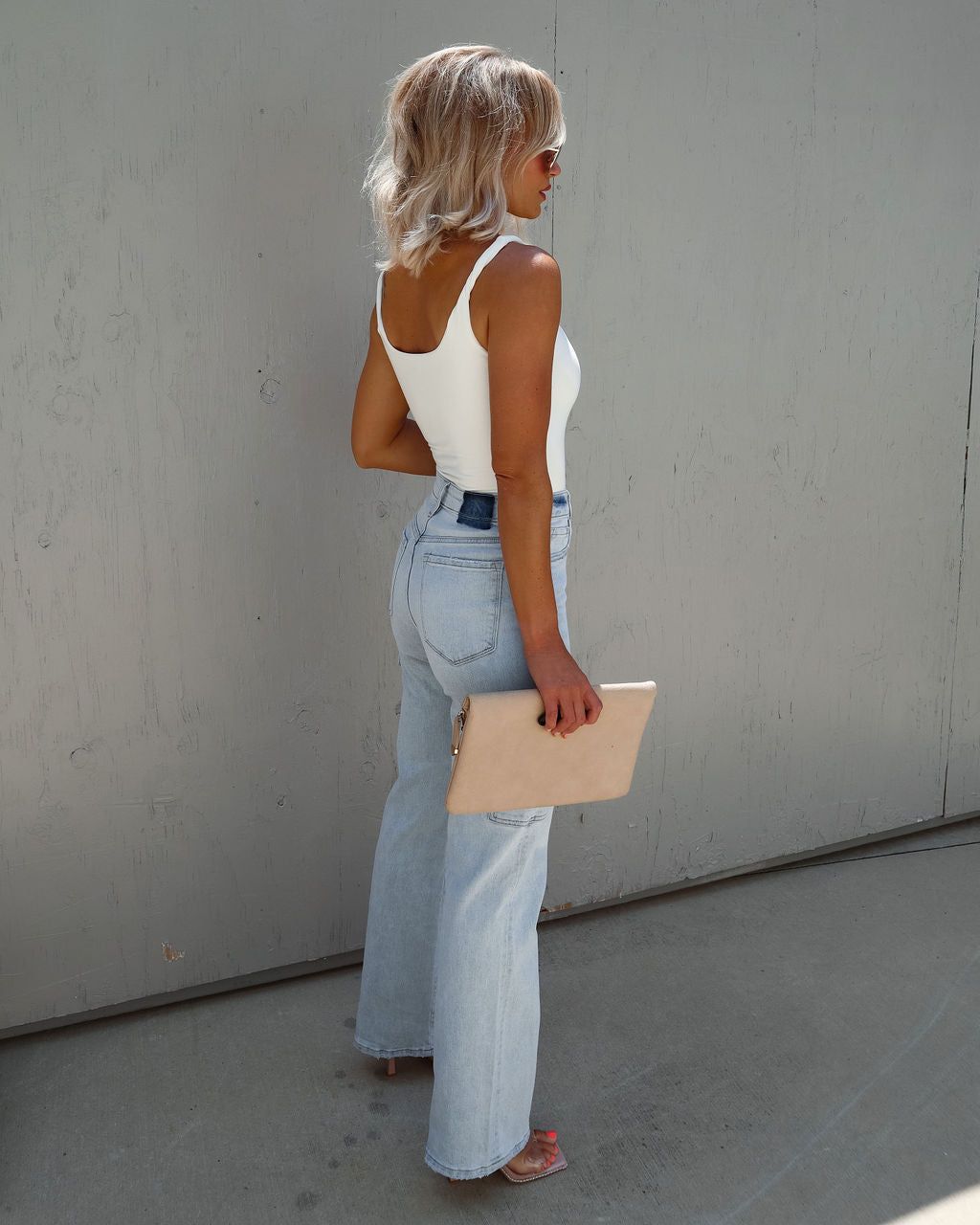 Saison Cutout One Shoulder Knit Bodysuit sold by Vici product image thumbnail 4