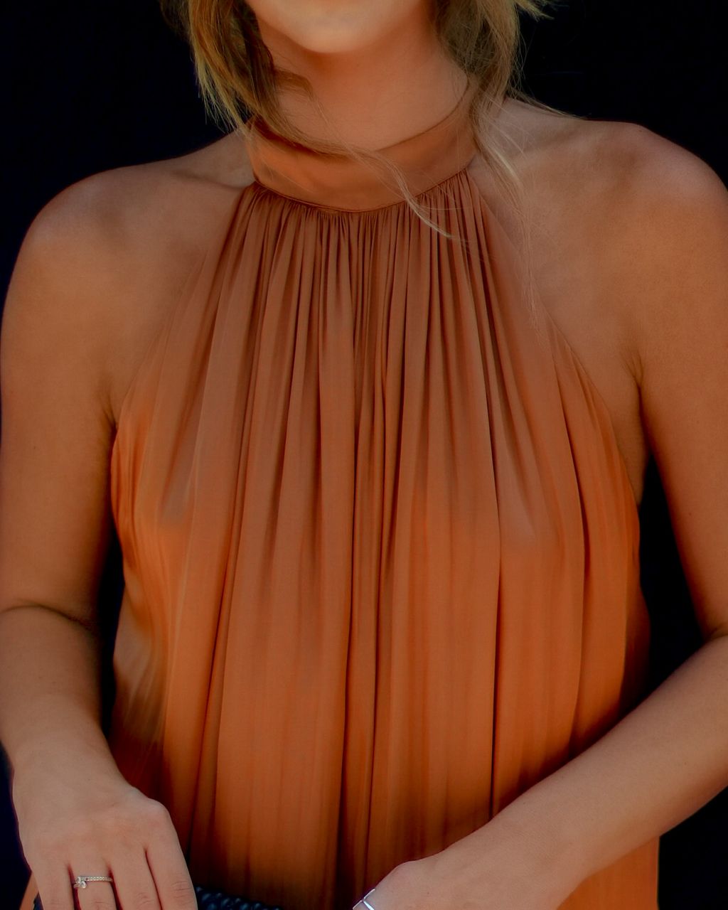 Adelaide Satin Halter Jumpsuit sold by Vici product image thumbnail 3