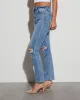 Ariana Distressed High Rise Skinny Jeans sold by Vici