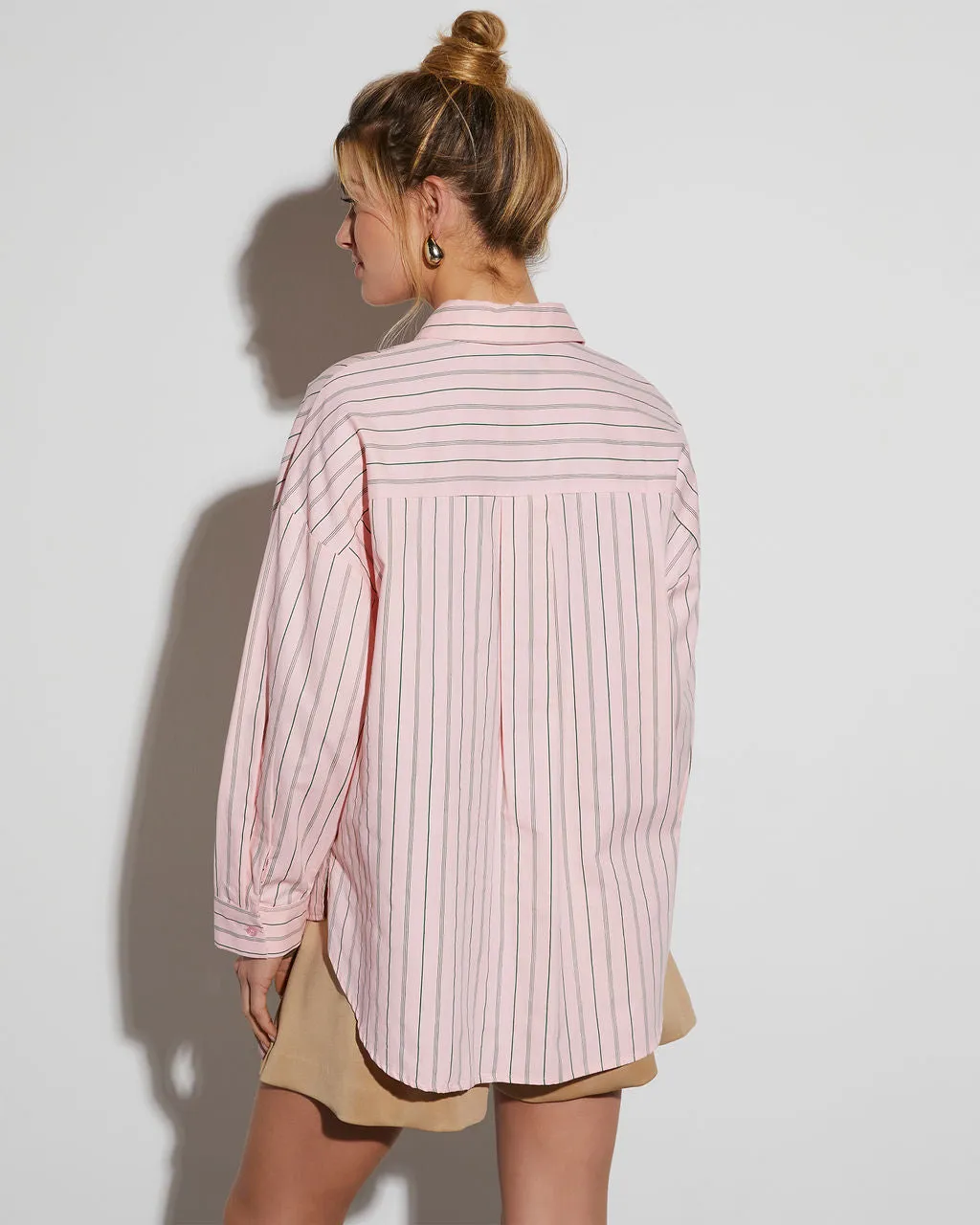 Brandon Poplin Button Down Top sold by Vici product image thumbnail 4