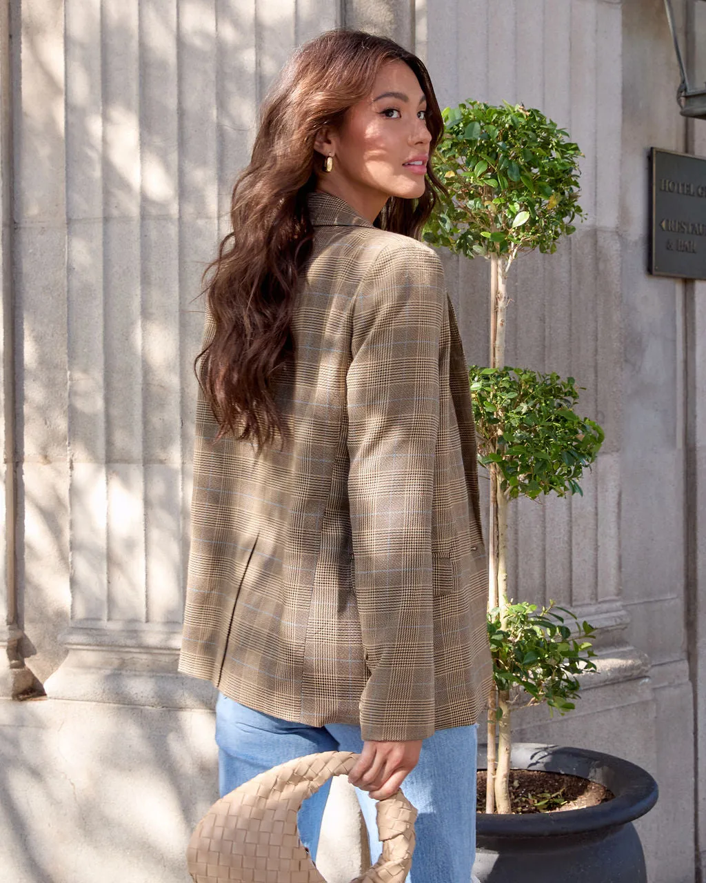 Lourdes Plaid Blazer sold by Vici product image thumbnail 4