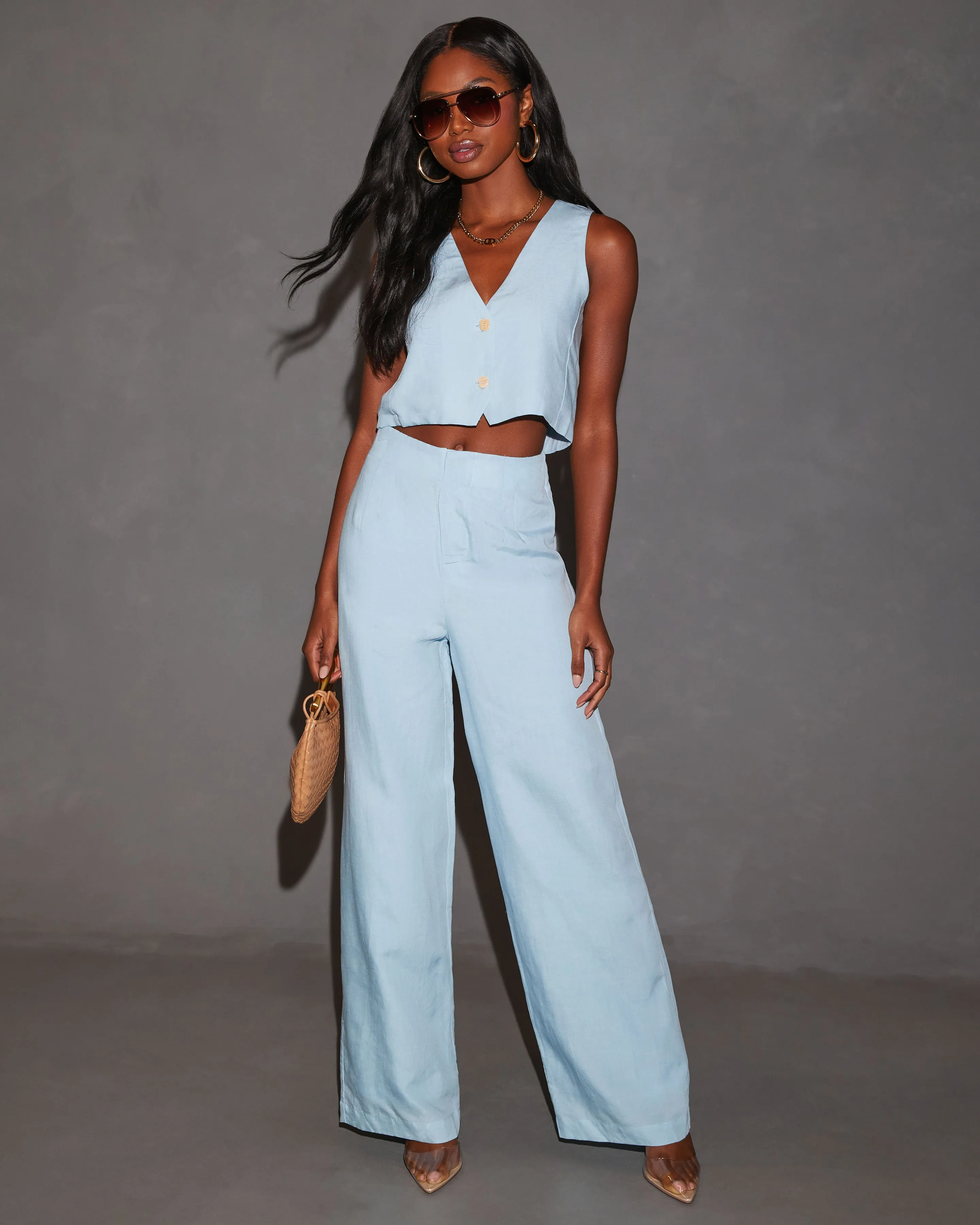 Adley Sleeveless Crop Vest Top sold by Vici product image thumbnail 2