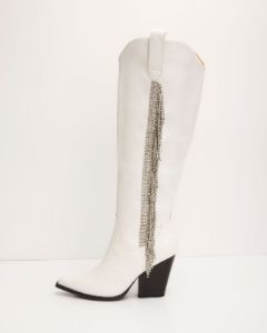 Wild Wanderer Rhinestone Fringe Boots sold by Vici