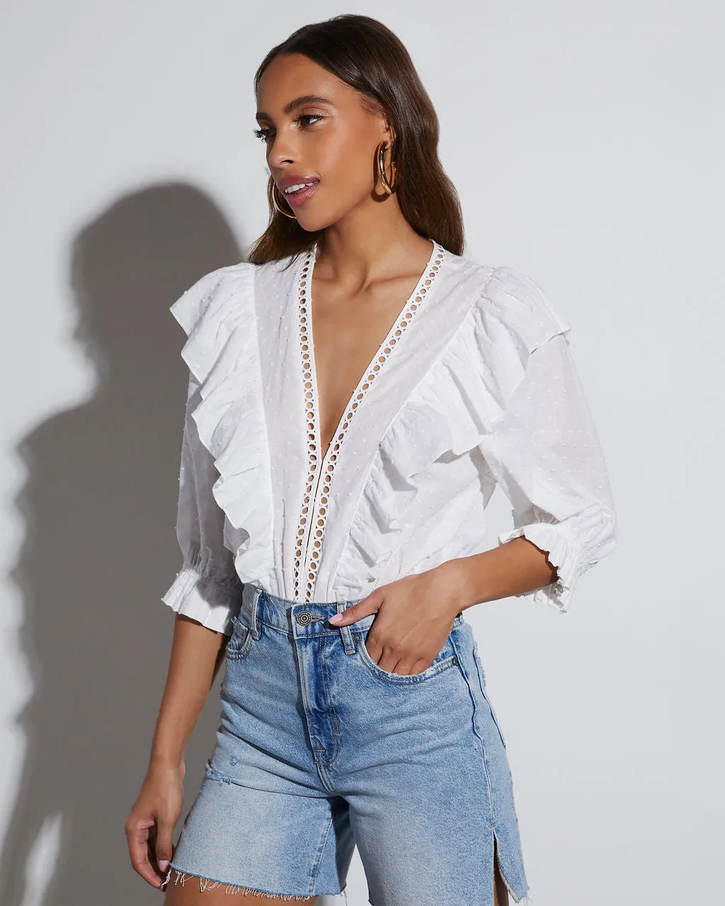 Evalia V-Neck Bodysuit sold by Vici product image thumbnail 3