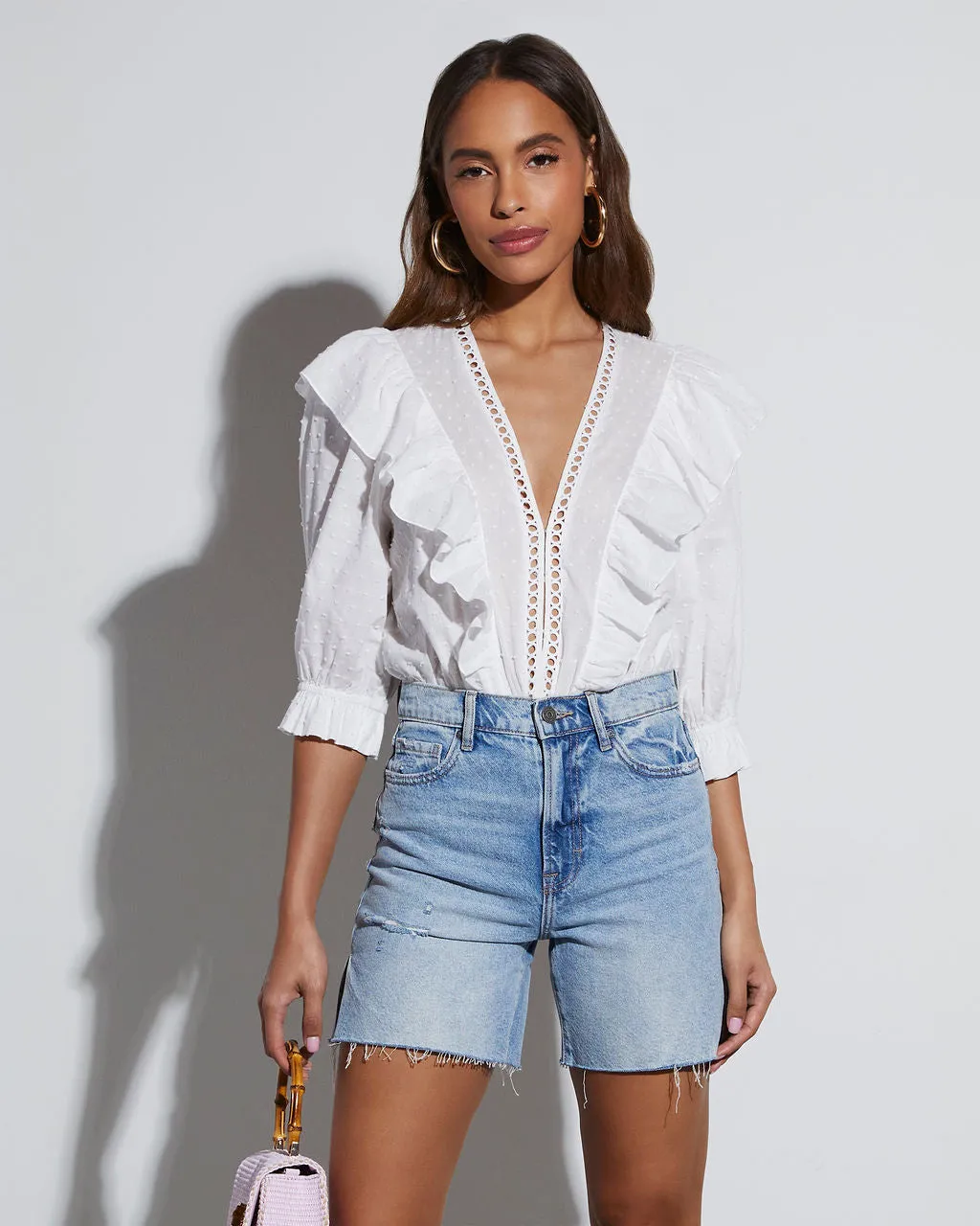 Evalia V-Neck Bodysuit sold by Vici